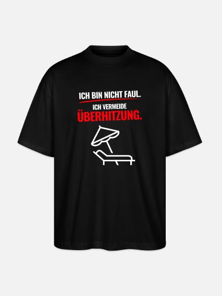 Zu Heiß Für Leistung - Stanley/Stella Oversized Unisex Bio T-Shirt Blaster 2.0 - Schwarz