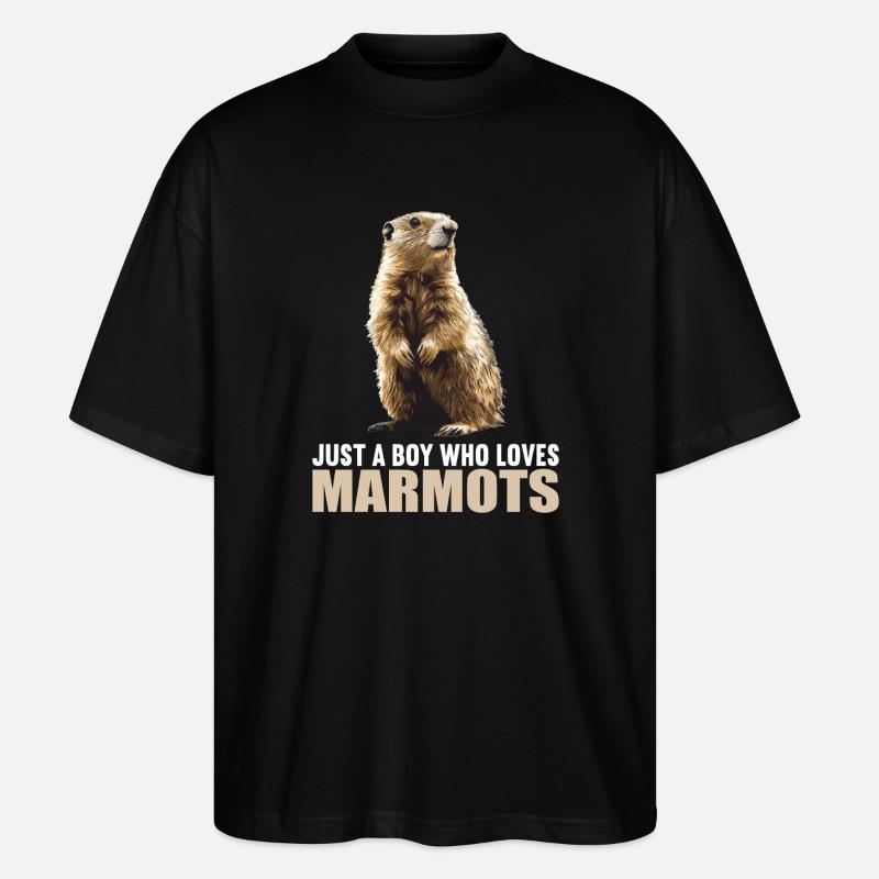 Marmots Groundhog - Stanley/Stella Oversized Unisex Organic T-shirt Blaster 2.0 - black