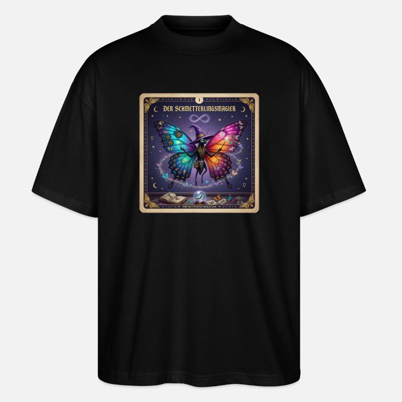 Der Schmetterlingsmagier - Stanley/Stella Oversized Unisex Bio T-Shirt Blaster 2.0 - Schwarz