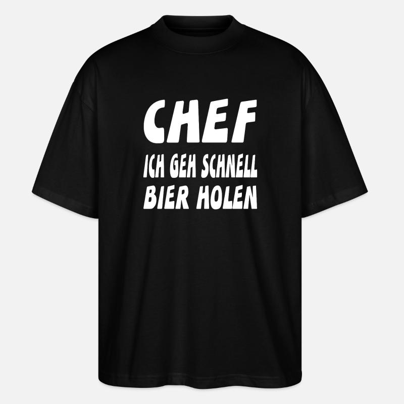 Chef - Stanley/Stella Oversized Unisex Bio T-Shirt Blaster 2.0 - Schwarz