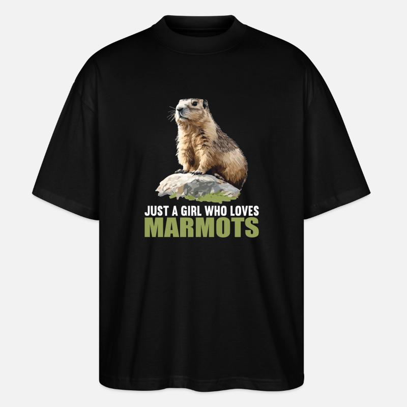 Marmottes Marmotte - T-shirt bio Blaster 2.0 coupe oversize Stanley/Stella Unisexe - noir