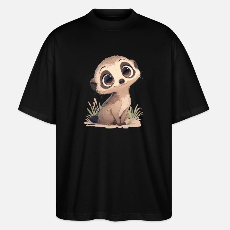 Suricate Erdmännchen - T-shirt bio Blaster 2.0 coupe oversize Stanley/Stella Unisexe - noir
