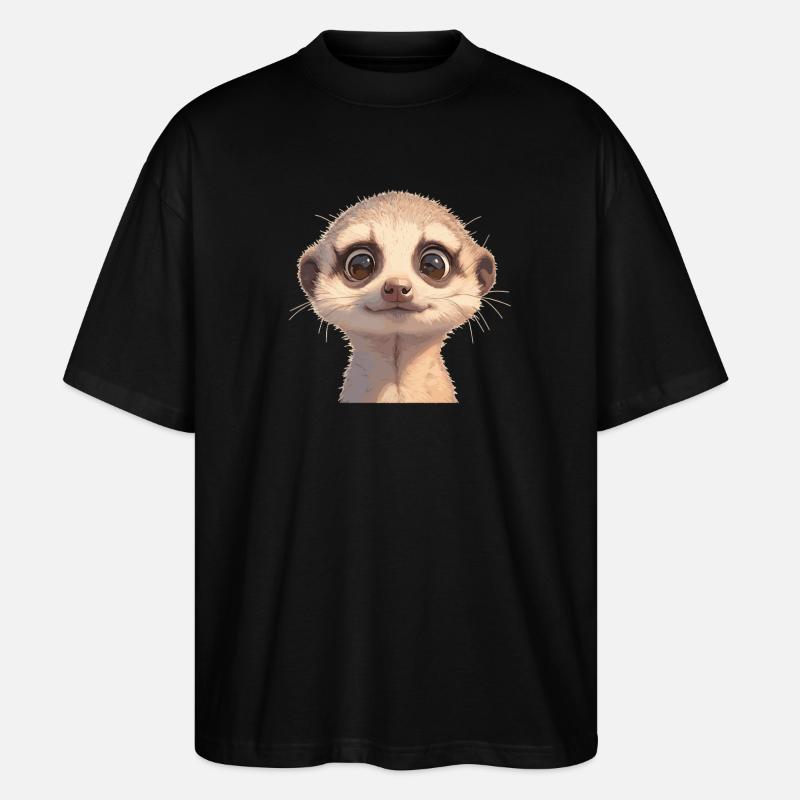 Suricate Erdmännchen - T-shirt bio Blaster 2.0 coupe oversize Stanley/Stella Unisexe - noir