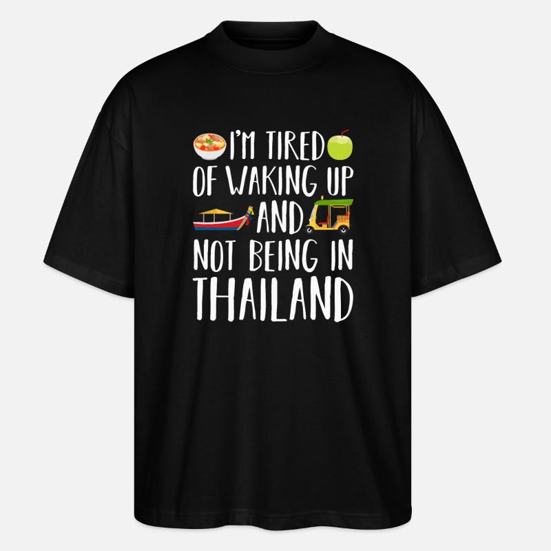 Thaïlande - T-shirt bio Blaster 2.0 coupe oversize Stanley/Stella Unisexe - noir