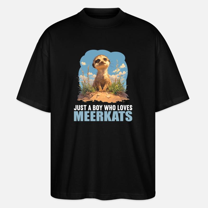 Suricate Erdmännchen - T-shirt bio Blaster 2.0 coupe oversize Stanley/Stella Unisexe - noir