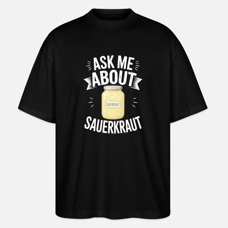 Cadeau de choucroute - T-shirt bio Blaster 2.0 coupe oversize Stanley/Stella Unisexe - noir