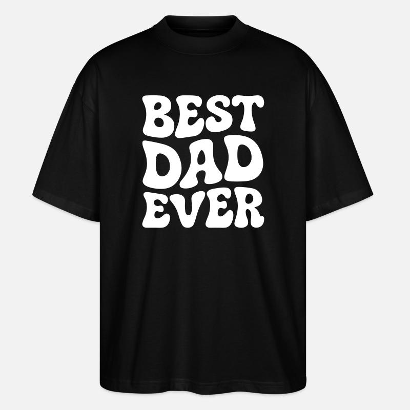 Bester Papa der Welt - Stanley/Stella Oversized Unisex Bio T-Shirt Blaster 2.0 - Schwarz