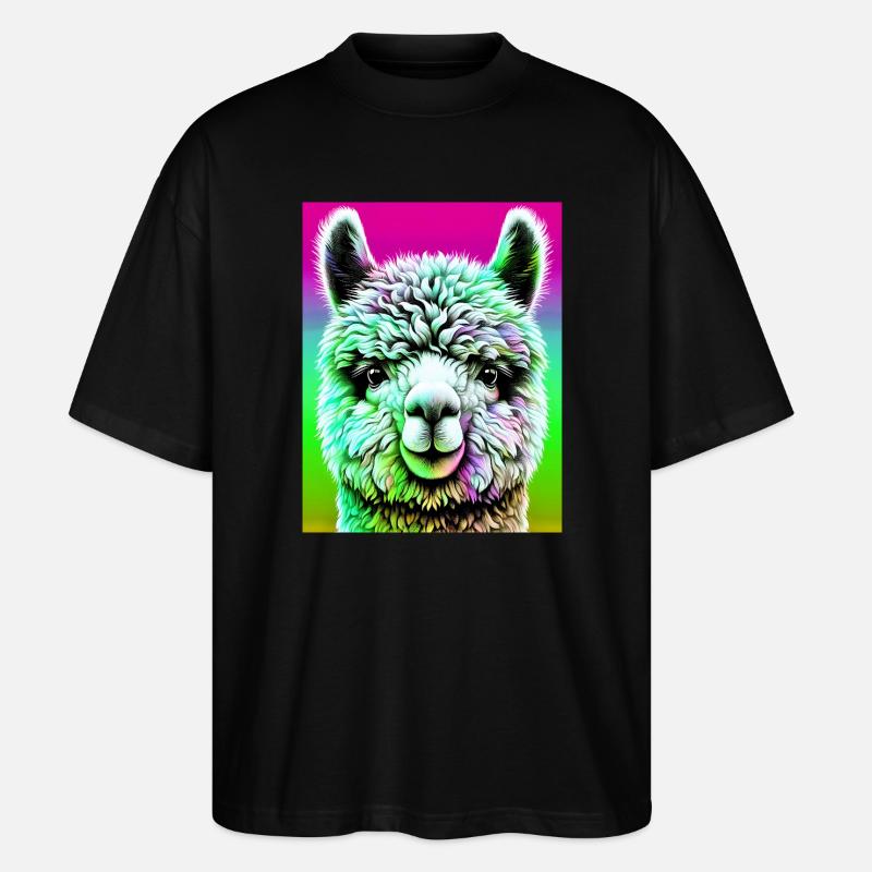 Alpaka - Stanley/Stella Oversized Unisex Bio T-Shirt Blaster 2.0 - Schwarz