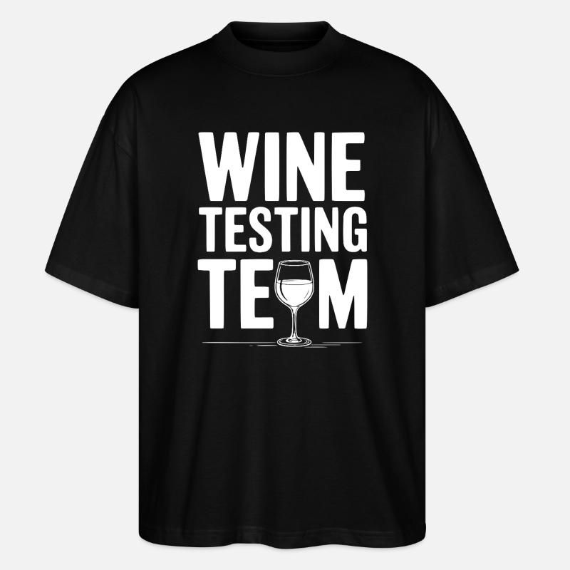 Équipe d’essais de vin - T-shirt bio Blaster 2.0 coupe oversize Stanley/Stella Unisexe - noir