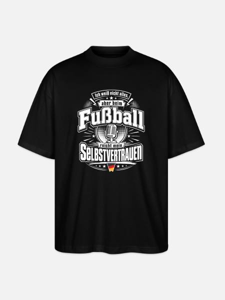 Selbstvertrauen reicht - Stanley/Stella Oversized Unisex Bio T-Shirt Blaster 2.0 - Schwarz