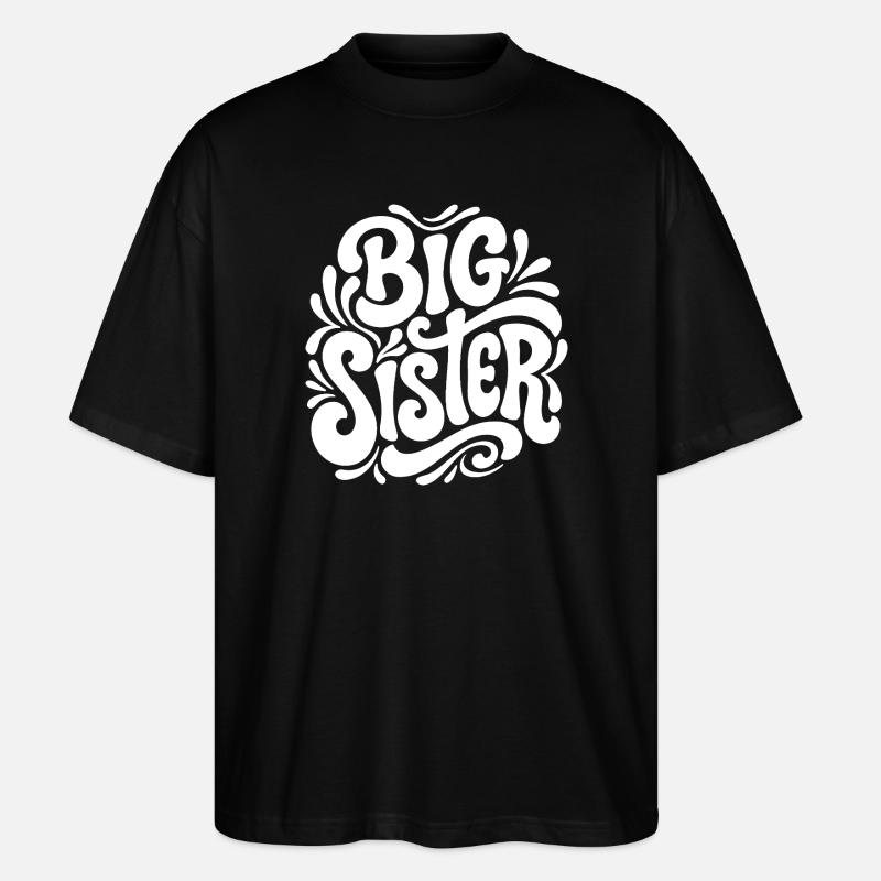 Big Sister Psychedelic Splash - T-shirt bio Blaster 2.0 coupe oversize Stanley/Stella Unisexe - noir
