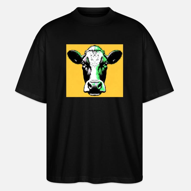 vache - T-shirt bio Blaster 2.0 coupe oversize Stanley/Stella Unisexe - noir