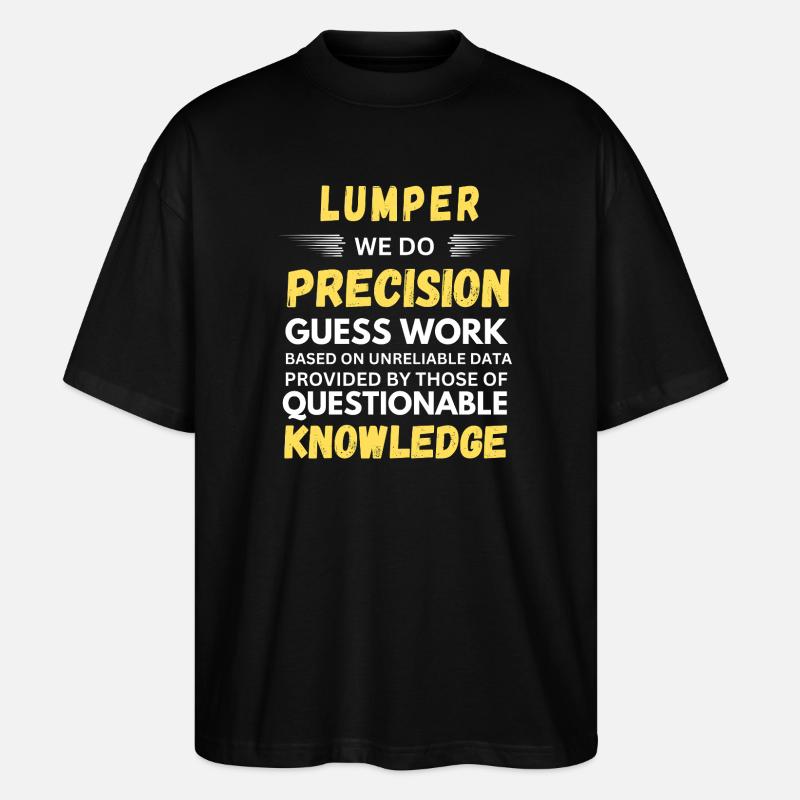 Lumper Précision Devine Entrepôt Drôle - T-shirt bio Blaster 2.0 coupe oversize Stanley/Stella Unisexe - noir
