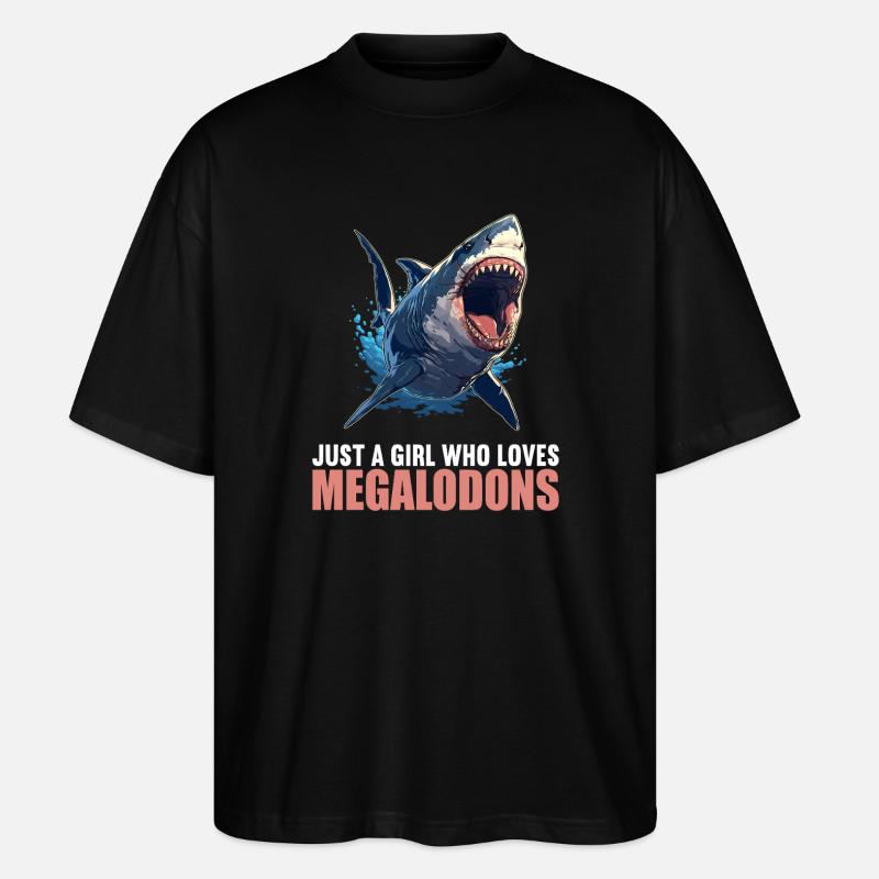Megalodons Megalodon - Stanley/Stella Oversized Unisex Bio T-Shirt Blaster 2.0 - Schwarz