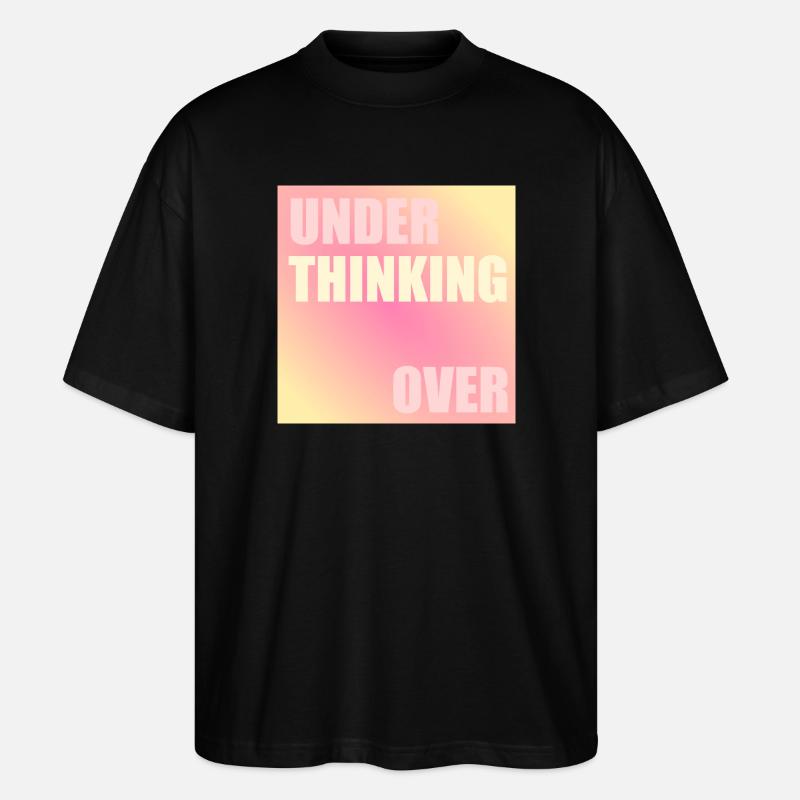 Denken - Stanley/Stella Oversized Unisex Bio T-Shirt Blaster 2.0 - Schwarz