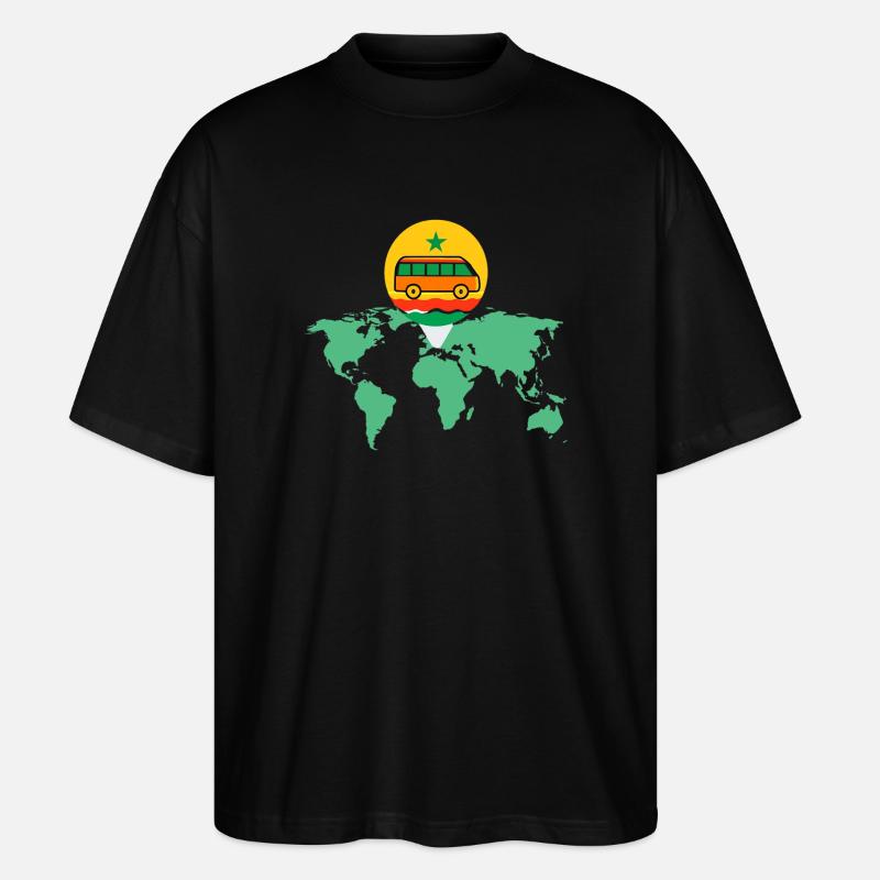 Senegal - Stanley/Stella Oversized Unisex Bio T-Shirt Blaster 2.0 - Schwarz