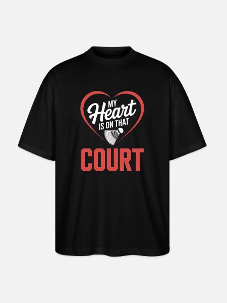 Badminton Sayings Funny Badminton Gift - Stanley/Stella Oversized Unisex Organic T-shirt Blaster 2.0 - black