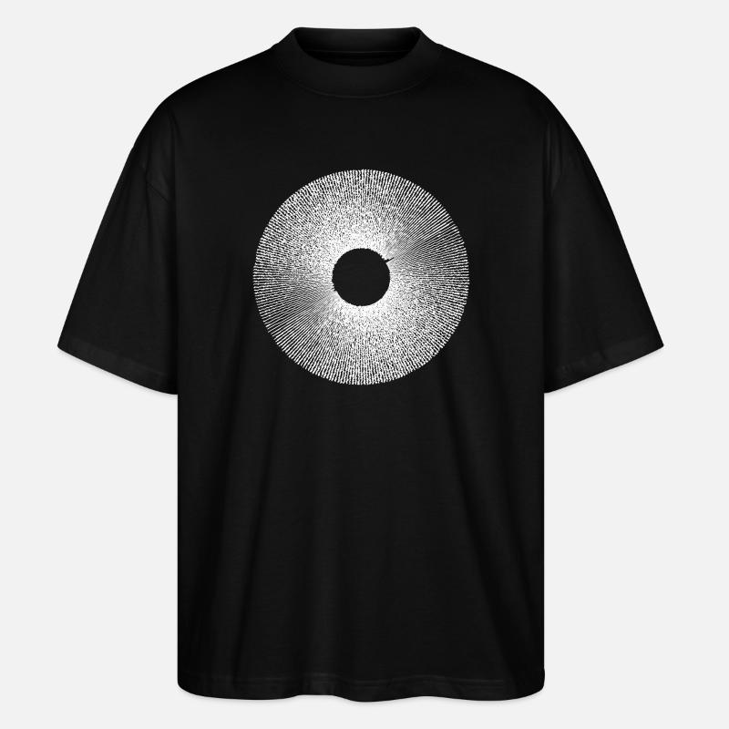Iris Ringburst Radial Pattern - Stanley/Stella Oversized Unisex Organic T-shirt Blaster 2.0 - black