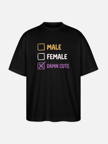 Pride Month LGBTQ - Non Binary, Gender-fluid - Stanley/Stella Oversized Unisex Organic T-shirt Blaster 2.0 - black