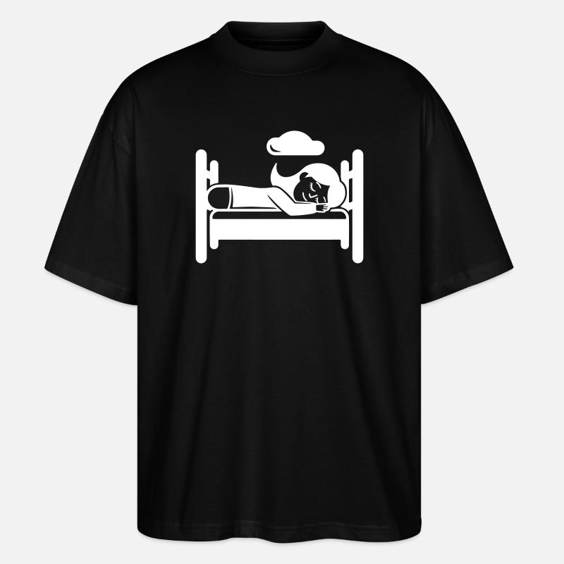 Sleeping Tired - Stanley/Stella Oversized Unisex Organic T-shirt Blaster 2.0 - black