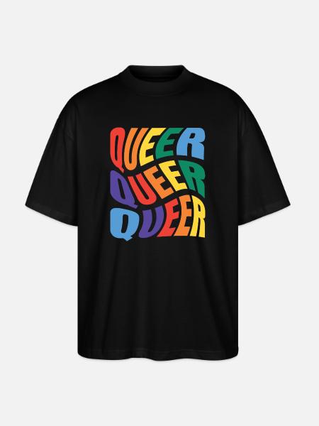 -2026-_LGBTQ_Queer_Queer_Queer_3 - Stanley/Stella Oversized Unisex Organic T-shirt Blaster 2.0 - black