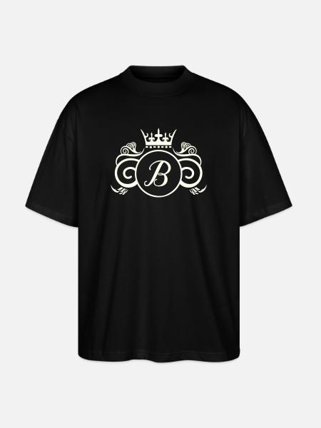 Monogramme Royal B - T-shirt bio Blaster 2.0 coupe oversize Stanley/Stella Unisexe - noir