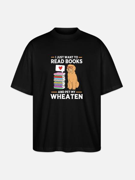 Wheaten Terrier Hund - Stanley/Stella Oversized Unisex Bio T-Shirt Blaster 2.0 - Schwarz