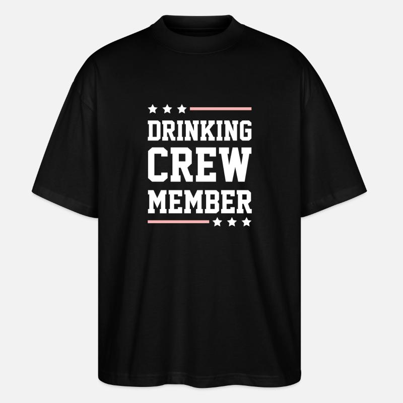 Drinking Crew - Stanley/Stella Oversized Unisex Organic T-shirt Blaster 2.0 - black
