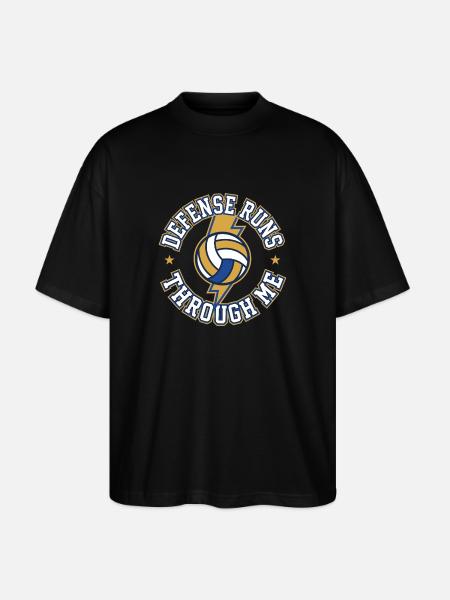 Joueuse spécialisée défensive du líbo-ball - T-shirt bio Blaster 2.0 coupe oversize Stanley/Stella Unisexe - noir