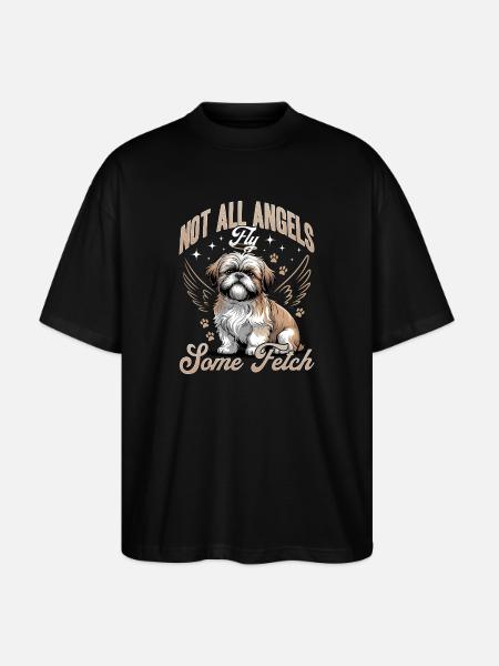 Shih Tzu Dog Breed - Stanley/Stella Oversized Unisex Organic T-shirt Blaster 2.0 - black