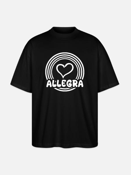 Geschenk für Allegra - Stanley/Stella Oversized Unisex Bio T-Shirt Blaster 2.0 - Schwarz