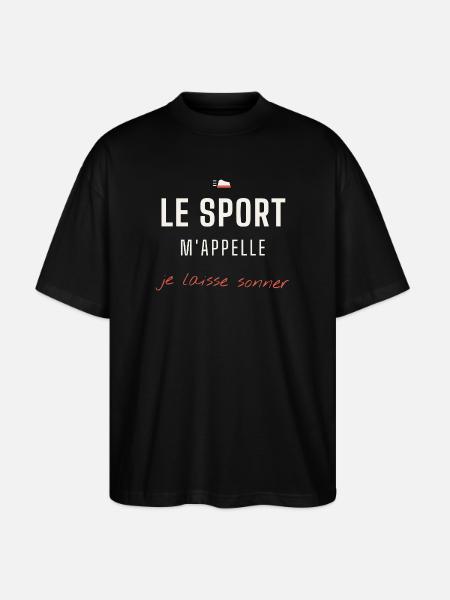 Le Sport M'appelle - T-shirt bio Blaster 2.0 coupe oversize Stanley/Stella Unisexe - noir