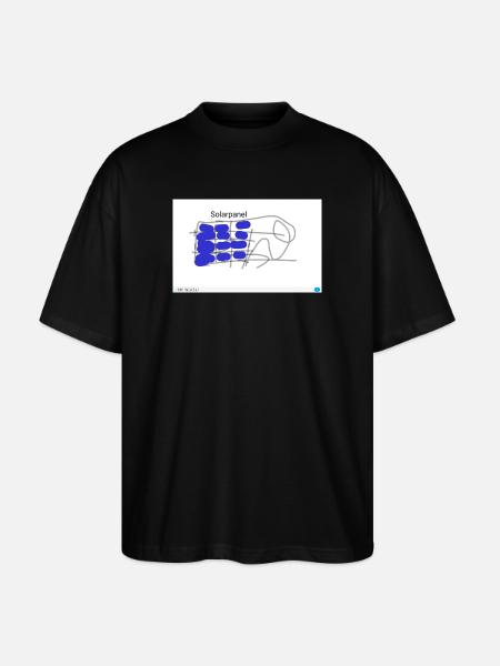 Solar Power Pattern in Blue - Stanley/Stella Oversized Unisex Organic T-shirt Blaster 2.0 - black