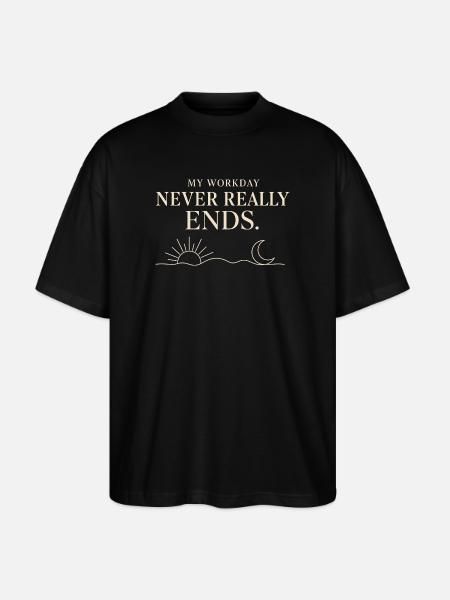Aidant Familial Travailleur - T-shirt bio Blaster 2.0 coupe oversize Stanley/Stella Unisexe - noir