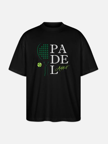 Padel_Addict - Stanley/Stella Oversized Unisex Bio T-Shirt Blaster 2.0 - Schwarz