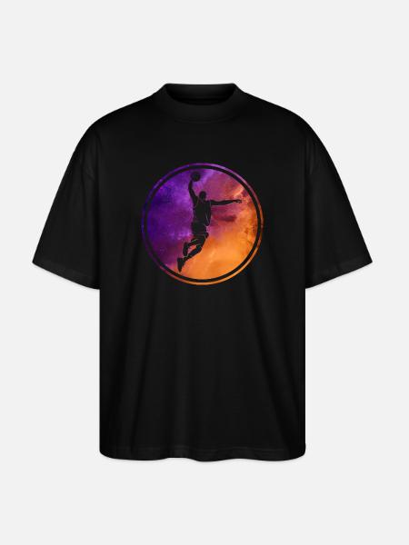 COOL BASKETBALLER BUNT BASKETBALL - Stanley/Stella Oversized Unisex Bio T-Shirt Blaster 2.0 - Schwarz