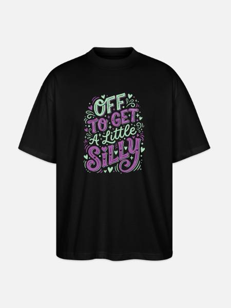 Off To Get A Little Silly - Stanley/Stella Oversized Unisex Organic T-shirt Blaster 2.0 - black
