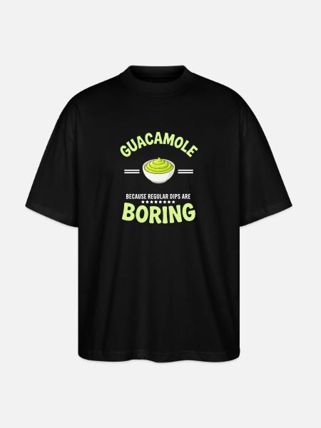 Guacamole Guac Dip Gift - Stanley/Stella Oversized Unisex Organic T-shirt Blaster 2.0 - black
