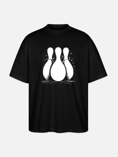 Quilles de bowling - T-shirt bio Blaster 2.0 coupe oversize Stanley/Stella Unisexe - noir