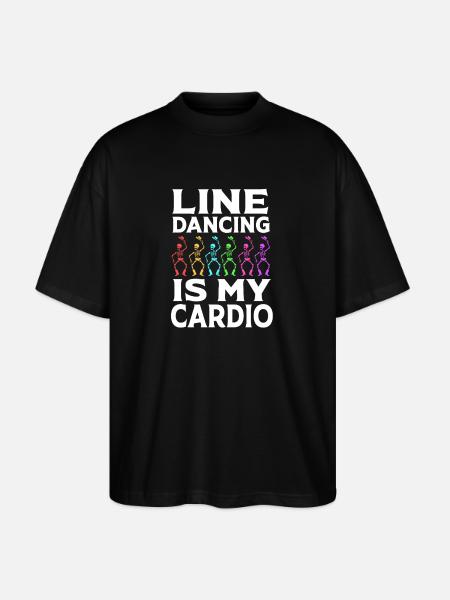 Line Dance - Stanley/Stella Oversized Unisex Organic T-shirt Blaster 2.0 - black