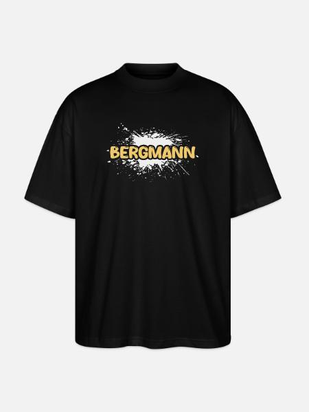 Bergmann als Aufgabe - Stanley/Stella Oversized Unisex Bio T-Shirt Blaster 2.0 - Schwarz