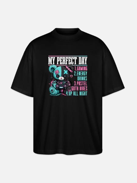 Pastel Goth Soft Goth Gaming Gamer - Stanley/Stella Oversized Unisex Bio T-Shirt Blaster 2.0 - Schwarz