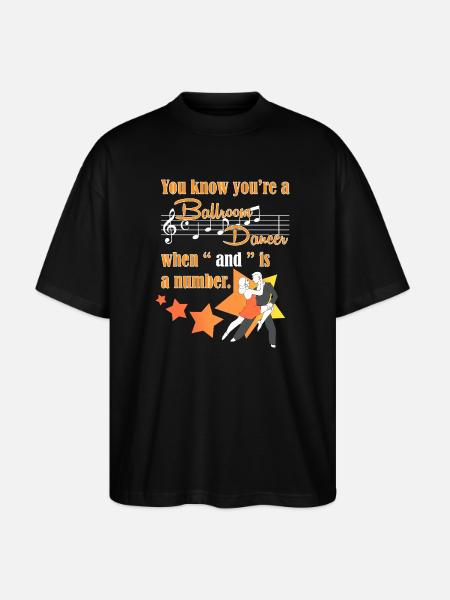 Waltz Couple Dance - Stanley/Stella Oversized Unisex Organic T-shirt Blaster 2.0 - black