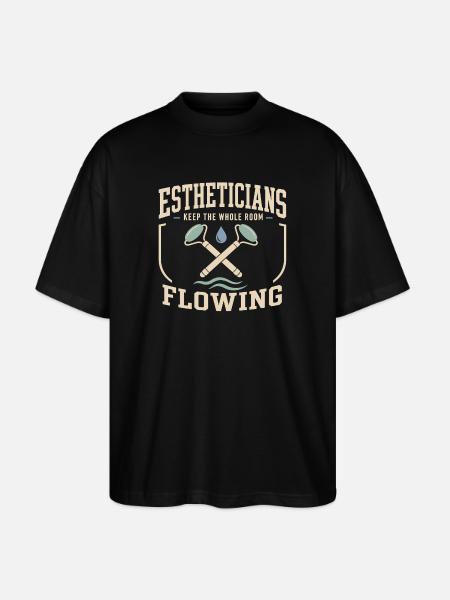 Lymphsystem Lymphdrainage Wellness Geschenk - Stanley/Stella Oversized Unisex Bio T-Shirt Blaster 2.0 - Schwarz
