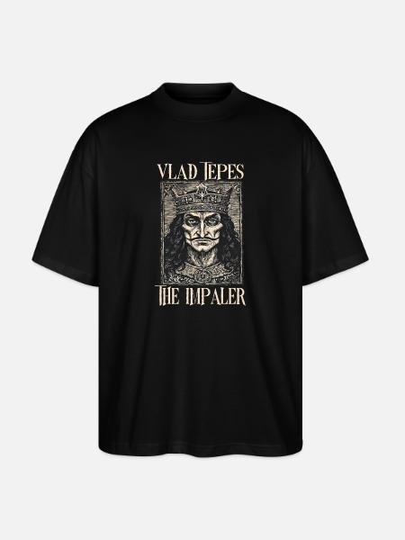 Vlad Tepes: The Impaler Gothic - Stanley/Stella Oversized Unisex Organic T-shirt Blaster 2.0 - black