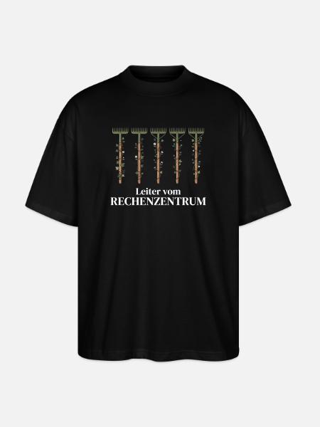 LEITER VOM RECHENZENTRUM - IT-Management - Stanley/Stella Oversized Unisex Bio T-Shirt Blaster 2.0 - Schwarz