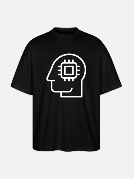 Ai, Artificial Intelligence, AI Technology - Stanley/Stella Oversized Unisex Organic T-shirt Blaster 2.0 - black
