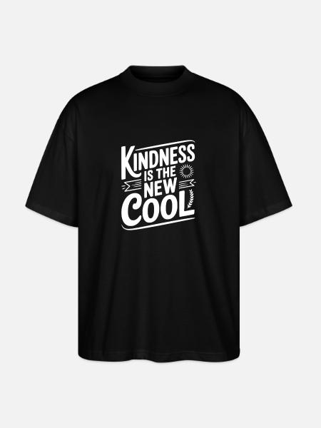 Kindness Is The New Cool - Stanley/Stella Oversized Unisex Organic T-shirt Blaster 2.0 - black