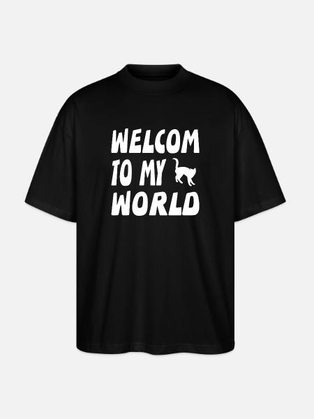 Katzen - Stanley/Stella Oversized Unisex Bio T-Shirt Blaster 2.0 - Schwarz