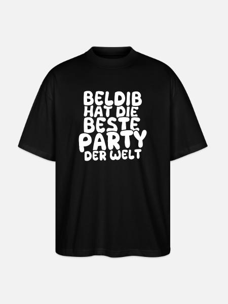 Feiern Beldib - Stanley/Stella Oversized Unisex Bio T-Shirt Blaster 2.0 - Schwarz